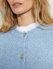Suki Stitch Cardigan, Blue (PALE BLUE), large