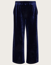 Velvet Trousers, Blue (NAVY), large
