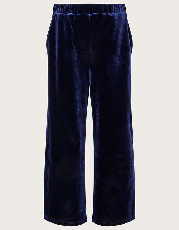 Velvet Trousers, Blue (NAVY), large