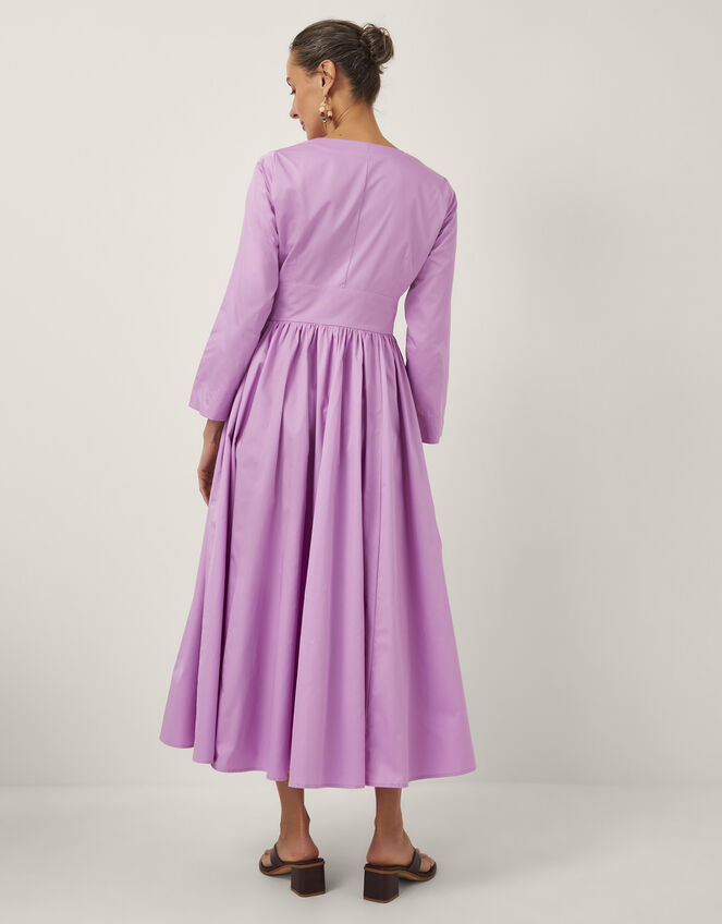 Devotion Twins Cycle Button-Front Maxi Dress, VIOLET, large