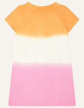 Flamingo Tie Dye Sweat Dress, Pink (PINK), large