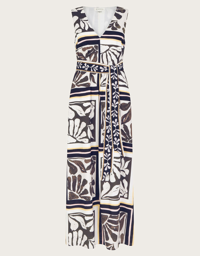 Nelinha Print Dress, Black (BLACK), large
