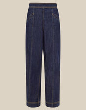Harper Regular Wide Leg Jeans, Blue (INDIGO), large
