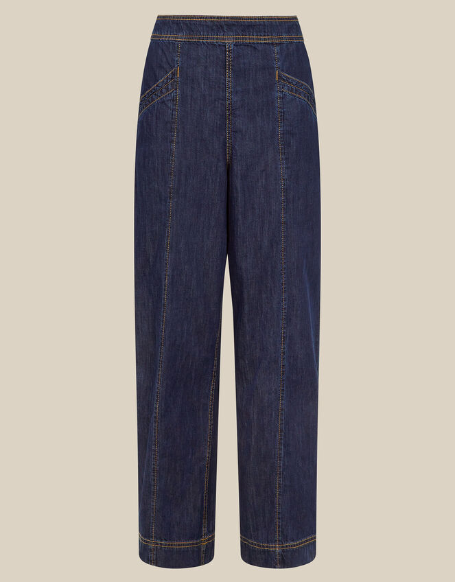 Harper Regular Wide Leg Jeans, Blue (INDIGO), large