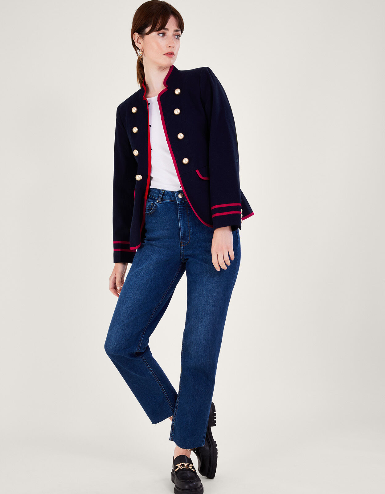 Megan Military Jacket Blue