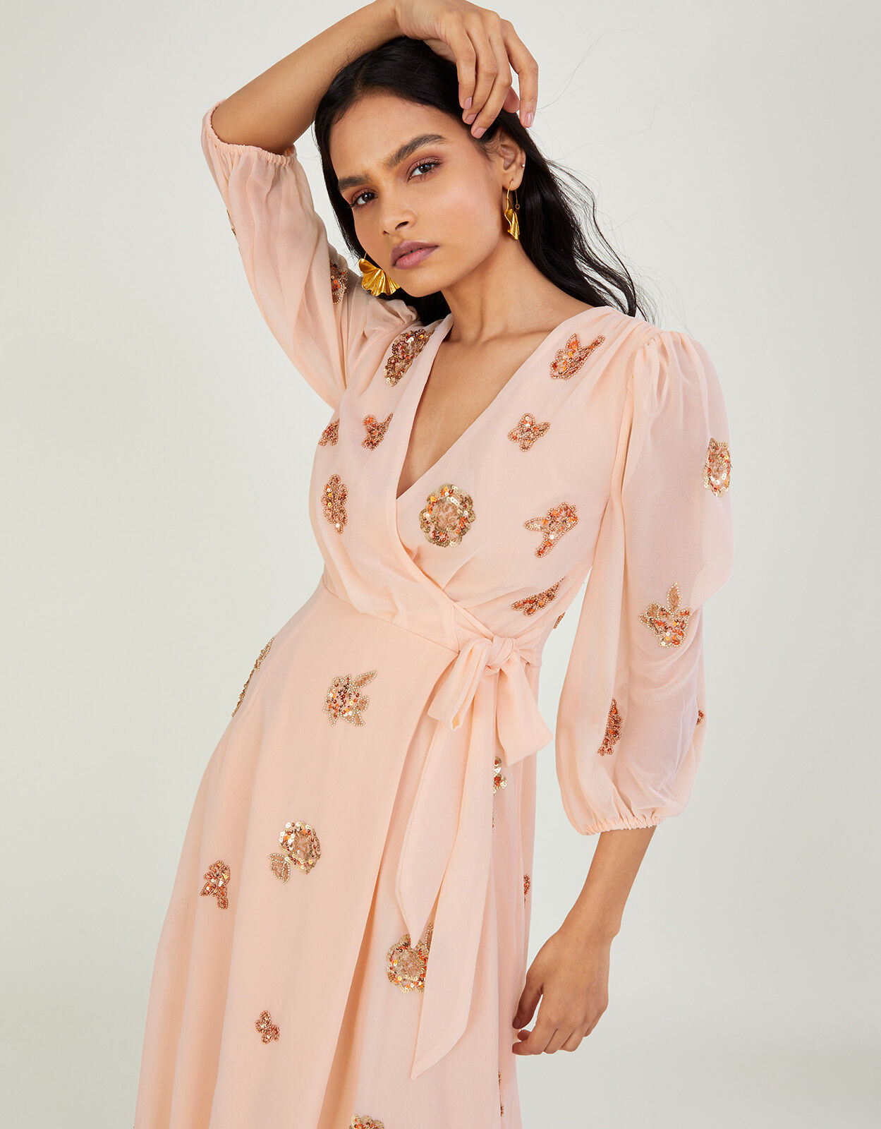 Ava on sale embroidered dress