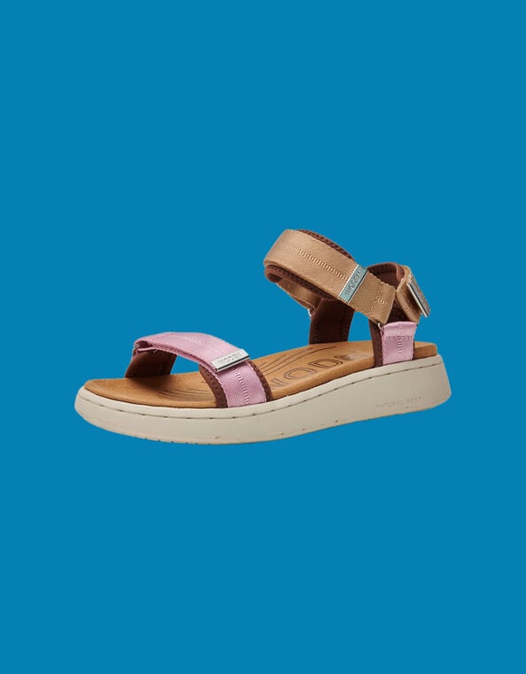 Woden Platform Sandals, Pink (PALE PINK), large