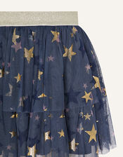 Sparkle Star Skirt, Grey (CHARCOAL), large