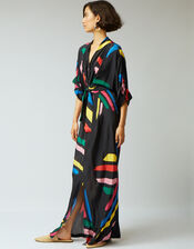 Tallulah and Hope Print Gloria Dress, Black (BLACK), large