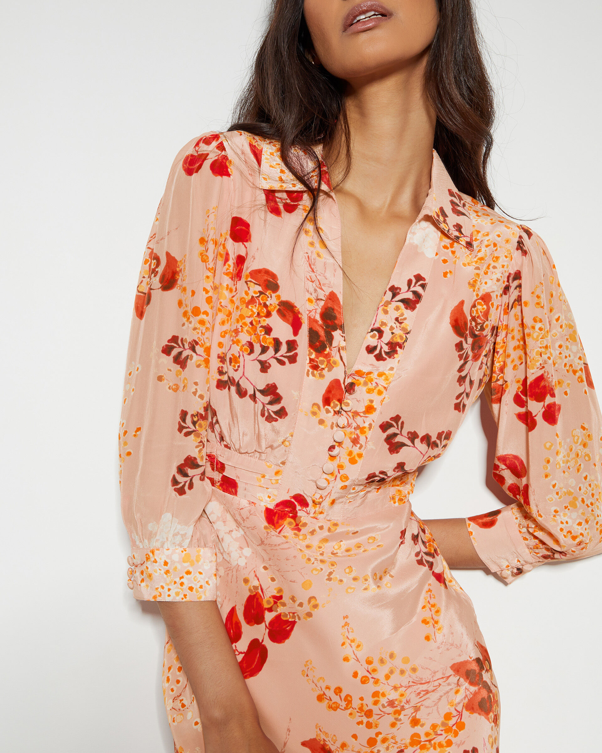 Elise Shirt Dress Pink