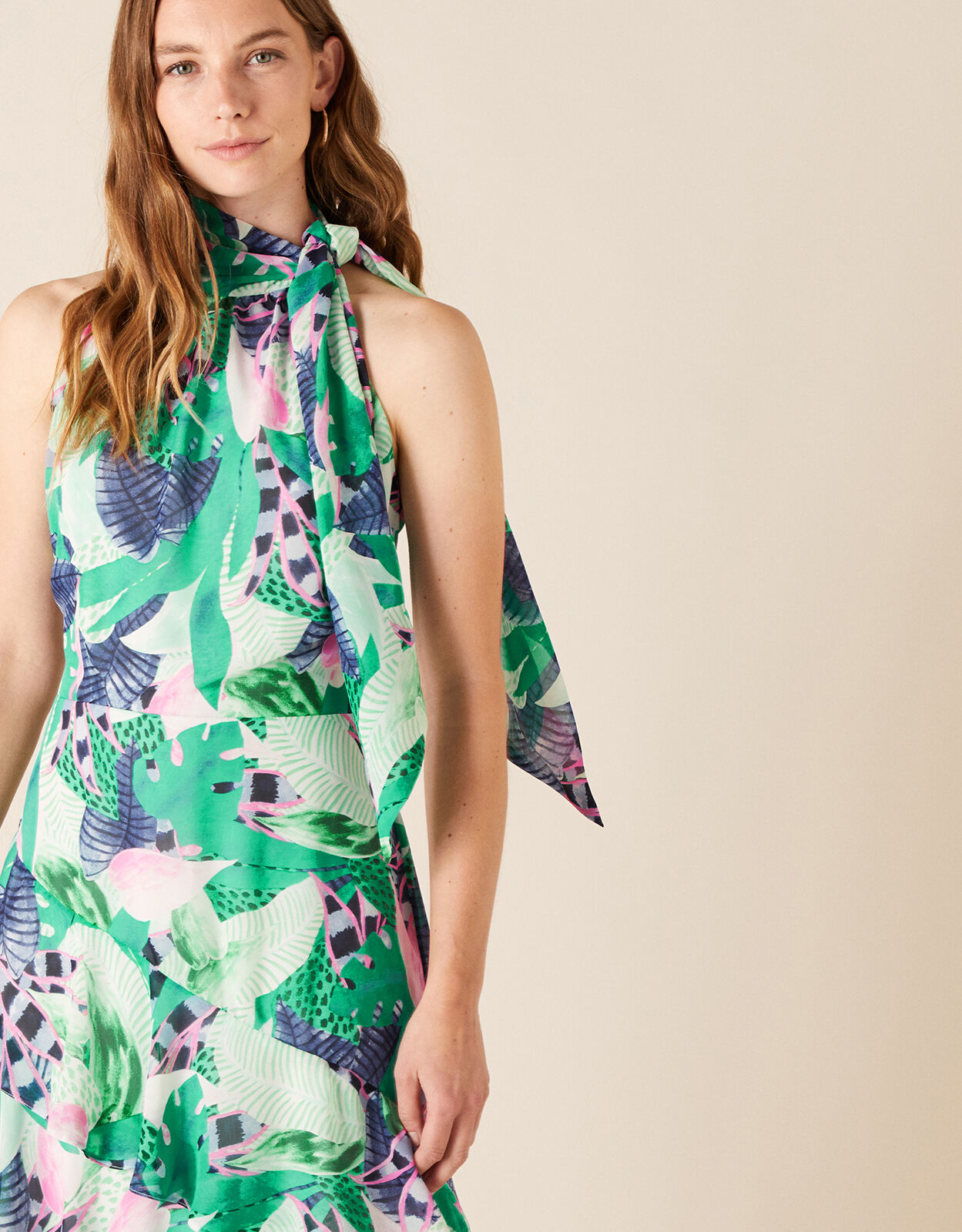 monsoon green maxi dress