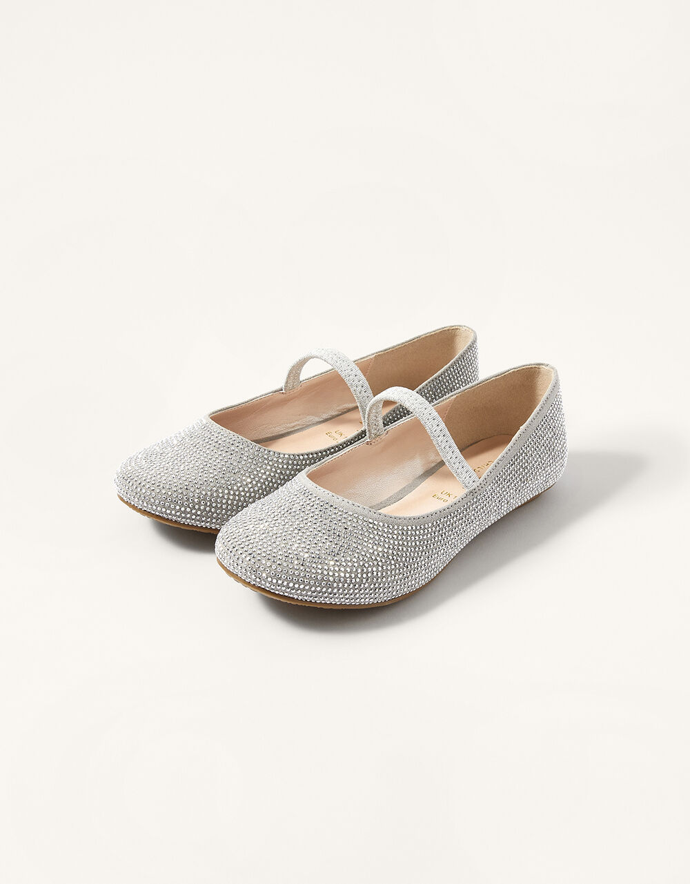 Children Children's Shoes & Sandals | Studded Ballerina Flats Silver - DW29095