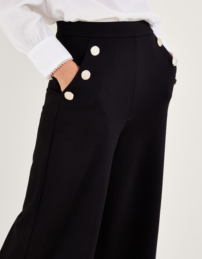 Priya Ponte Trousers, Black (BLACK), large