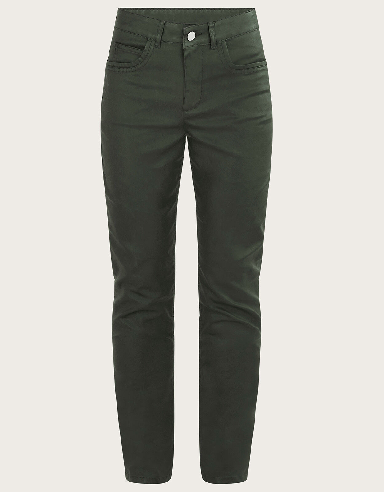 Green coated sale jeans