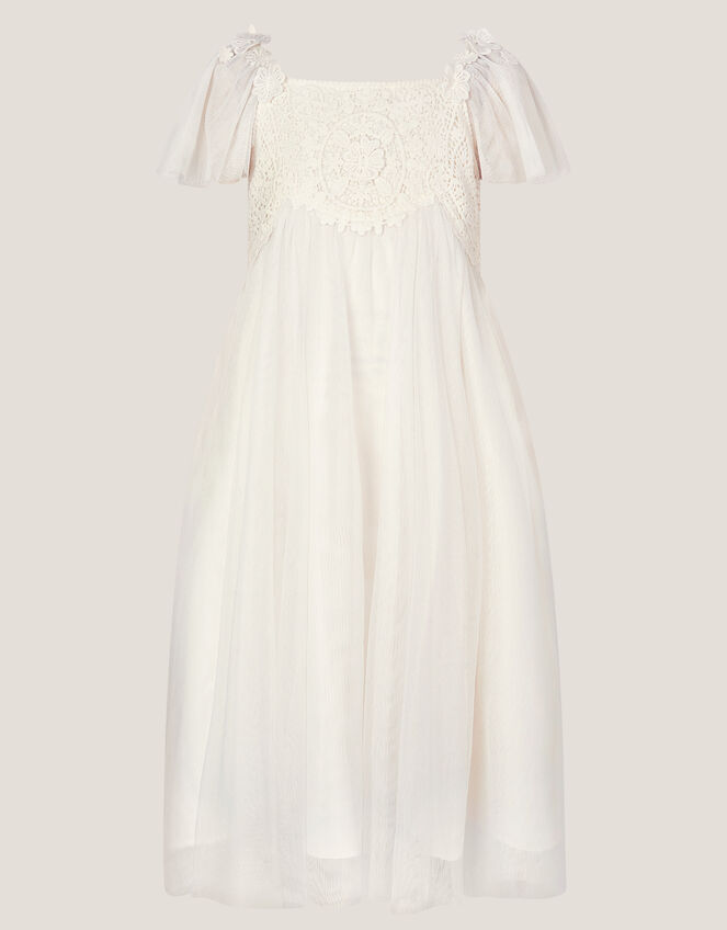 Starla Lace Tulle Dress, Ivory (IVORY), large