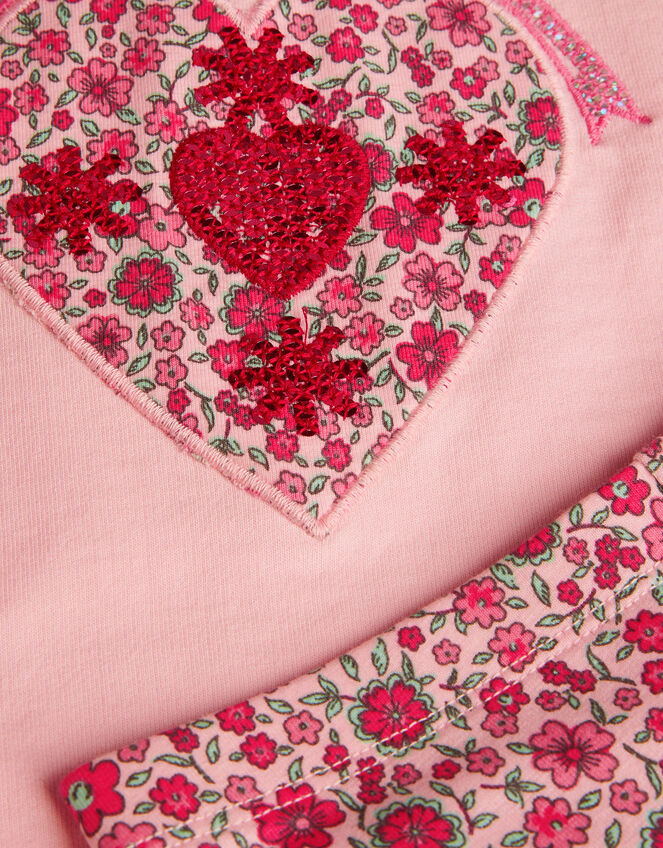 Baby Heart Leggings and Jumper Set, Pink (PINK), large