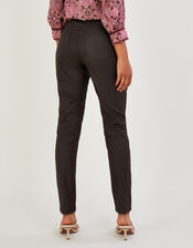 Coated Denim Skinny Jeans, Brown (CHOCOLATE), large