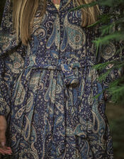 Dilli Grey Swati Dress, Blue (NAVY), large