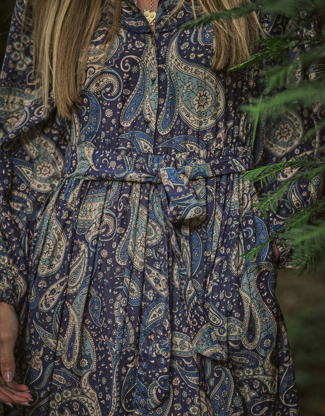 Dilli Grey Swati Dress, Blue (NAVY), large