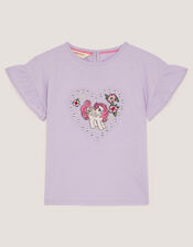 Monsoon x My Little Pony Embroidered T-Shirt, Purple (LILAC), large