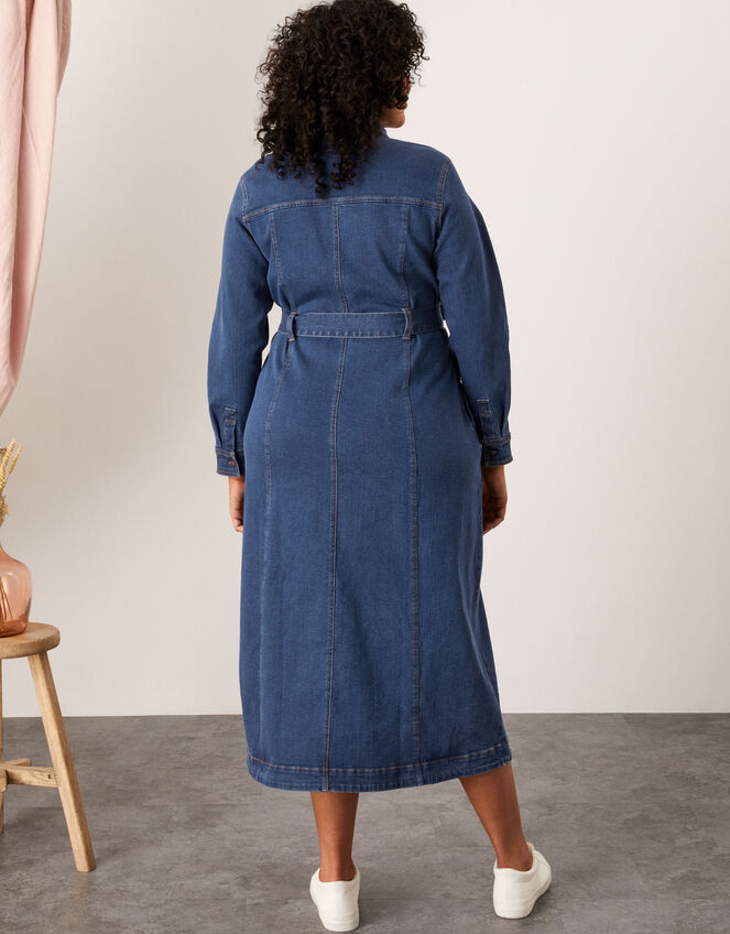 Lola Denim Midi Shirt Dress Blue | Denim | Monsoon UK.