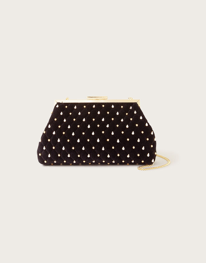 Jewel Embellished Clutch, , large