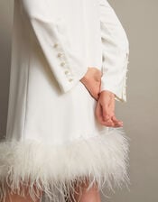 Andrea Feather Wedding Dress, Ivory (IVORY), large