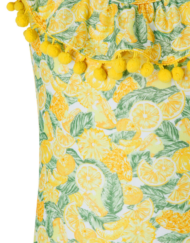 Layla Lemon Swimsuit with Recycled Polyester, Yellow (YELLOW), large