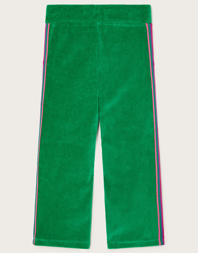 Velour Sporty Joggers, Green (GREEN), large