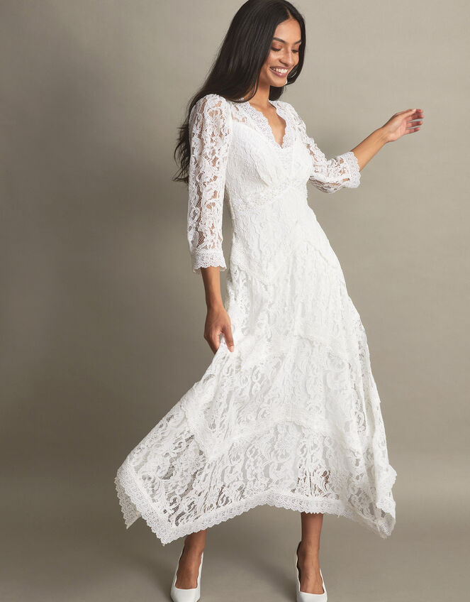 Emily Lace Bridal Dress, Ivory (IVORY), large