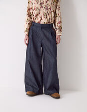 Easy Jayla Wide Leg Denim Trousers, Blue (NAVY), large