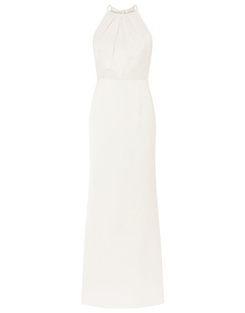 Monsoon – Anne Lace Back Satin Maxi Wedding Dress Ivory Robes de mariée à moins de 500 euros MONSOON