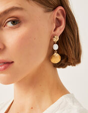 Drop Shell Earrings, , large