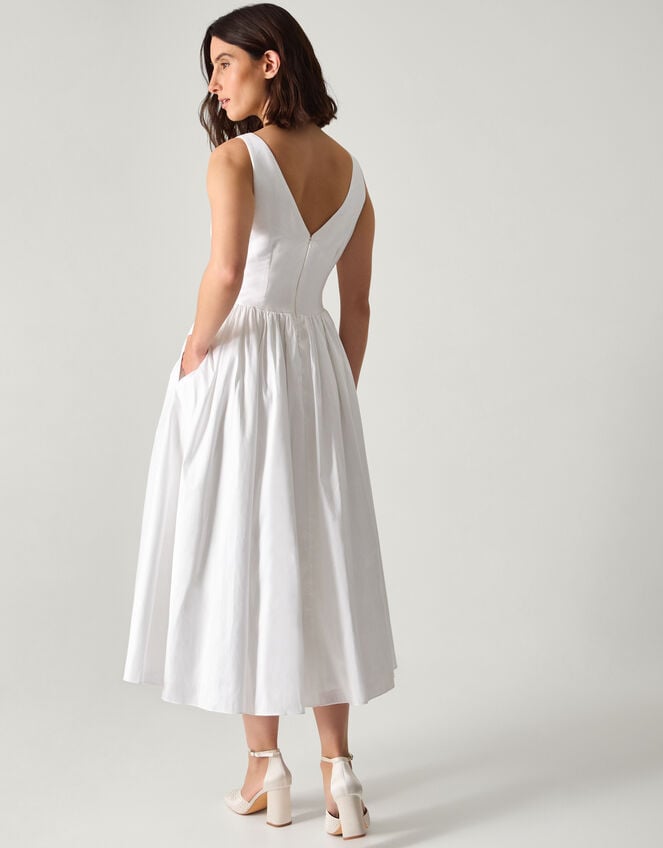 Colette Midi Wedding Dress, Ivory (IVORY), large