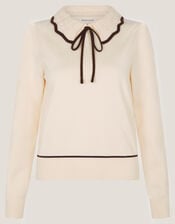 Carla Collar Jumper, Ivory (IVORY), large