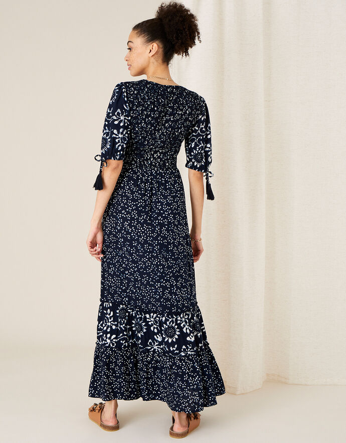 ARTISAN STUDIO Mix Print Tiered Dress Blue | Artisan | Monsoon UK.