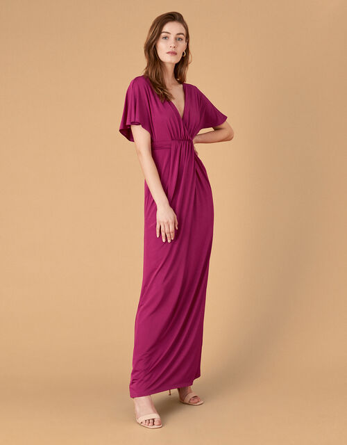Jessica Slinky Jersey Maxi Dress, Red (BERRY), large