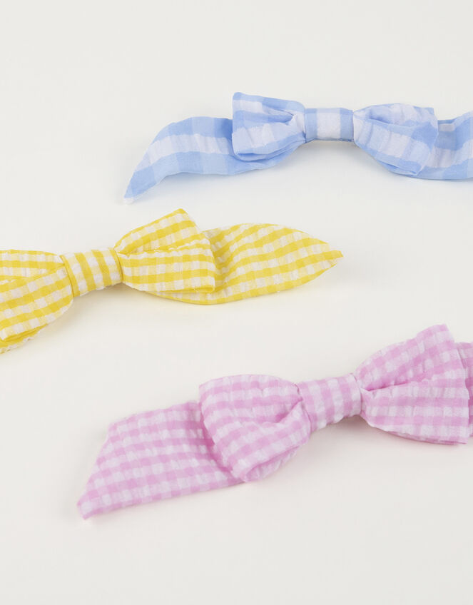 6-Pack Meri Meri Gingham Hair Bows, , large