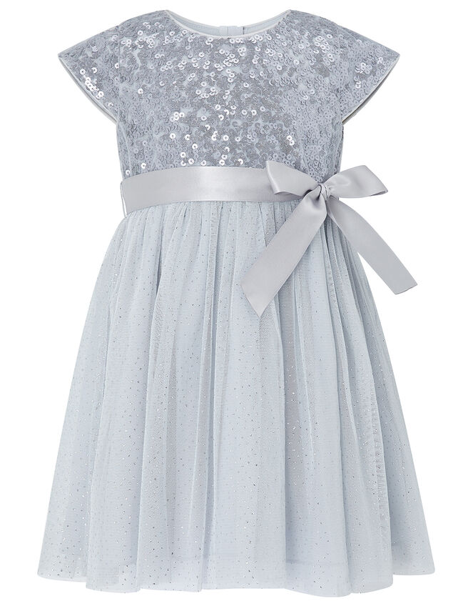 Baby Paige Embellished Occasion Dress, Blue (BLUE), large