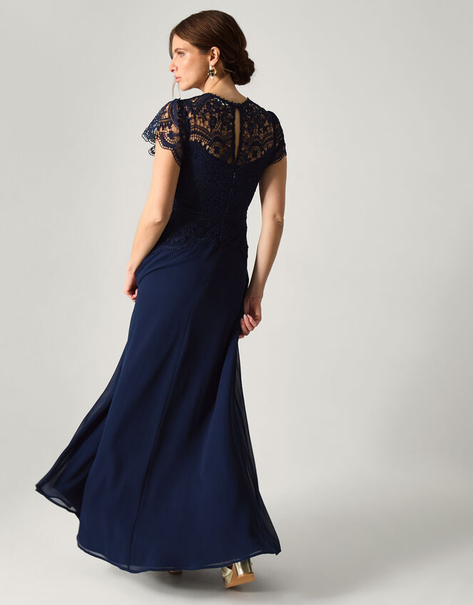 Monica Lace Bridesmaid Dress Blue