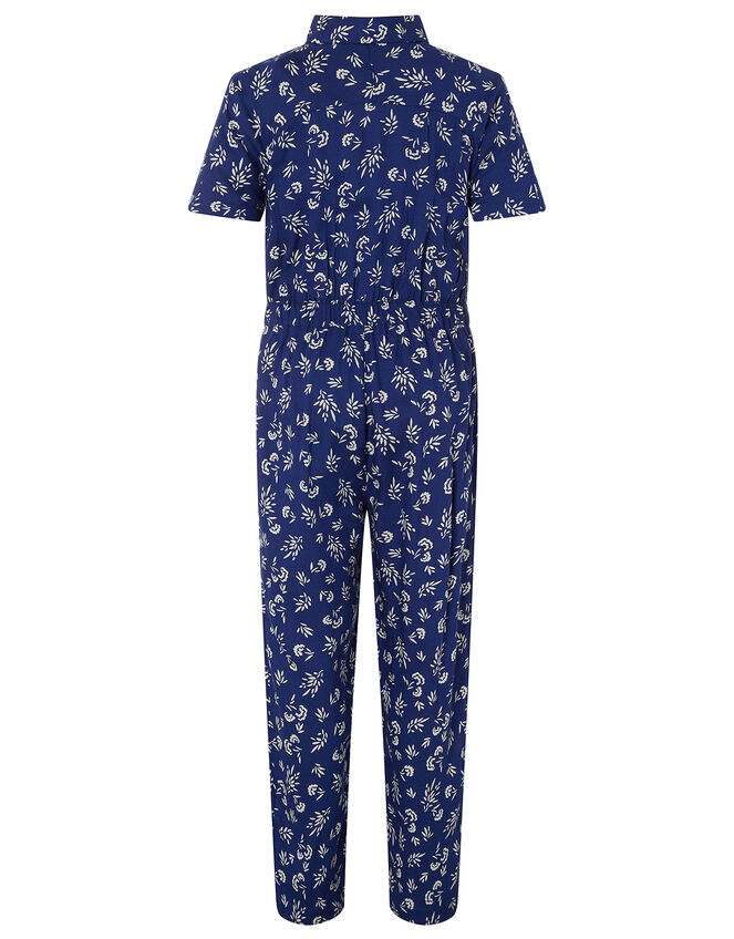 Phoebe Ditsy Floral Jumpsuit, Blue (NAVY), large