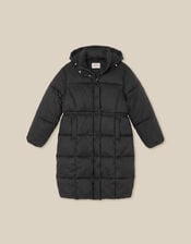 Nuala Padded Mid Length Coat, Black (BLACK), large