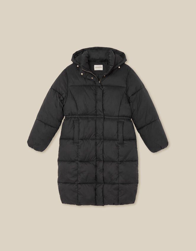 Nuala Padded Mid Length Coat, Black (BLACK), large