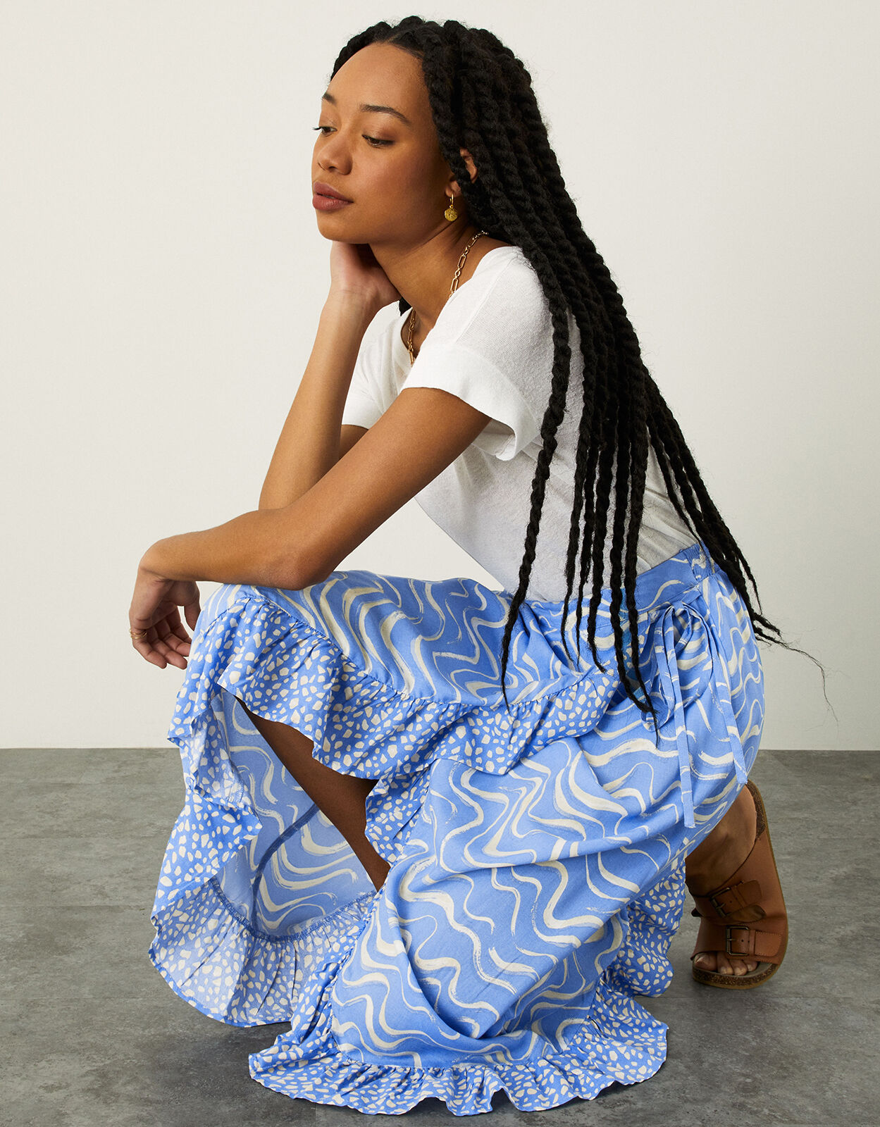 VUHF Silk Satin Skirt Long Woman 2019 Casual Women Skirt Pleated Korean  Style Chiffon Beach Summer Skirts Womens With Elastic Waist : Amazon.co.uk:  Fashion