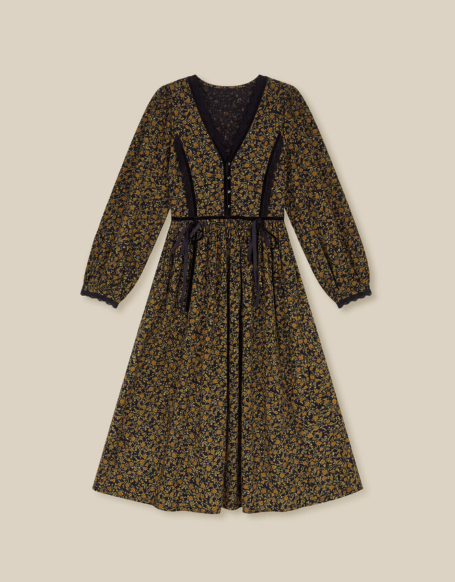 Sophie Floral Print Jersey Midi Dress, Blue (NAVY), large