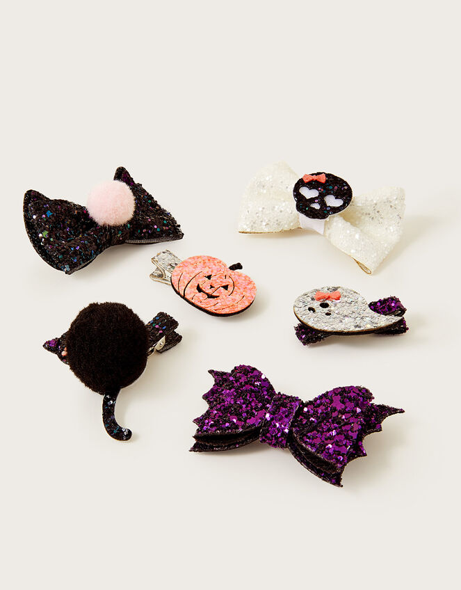 Spooky Halloween Hair Clips 6 Pack, , large
