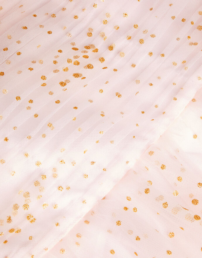 Pink glittery sleeveless dress for party