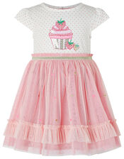 Baby Nessie Strawberry Disco Dress, Pink (PINK), large