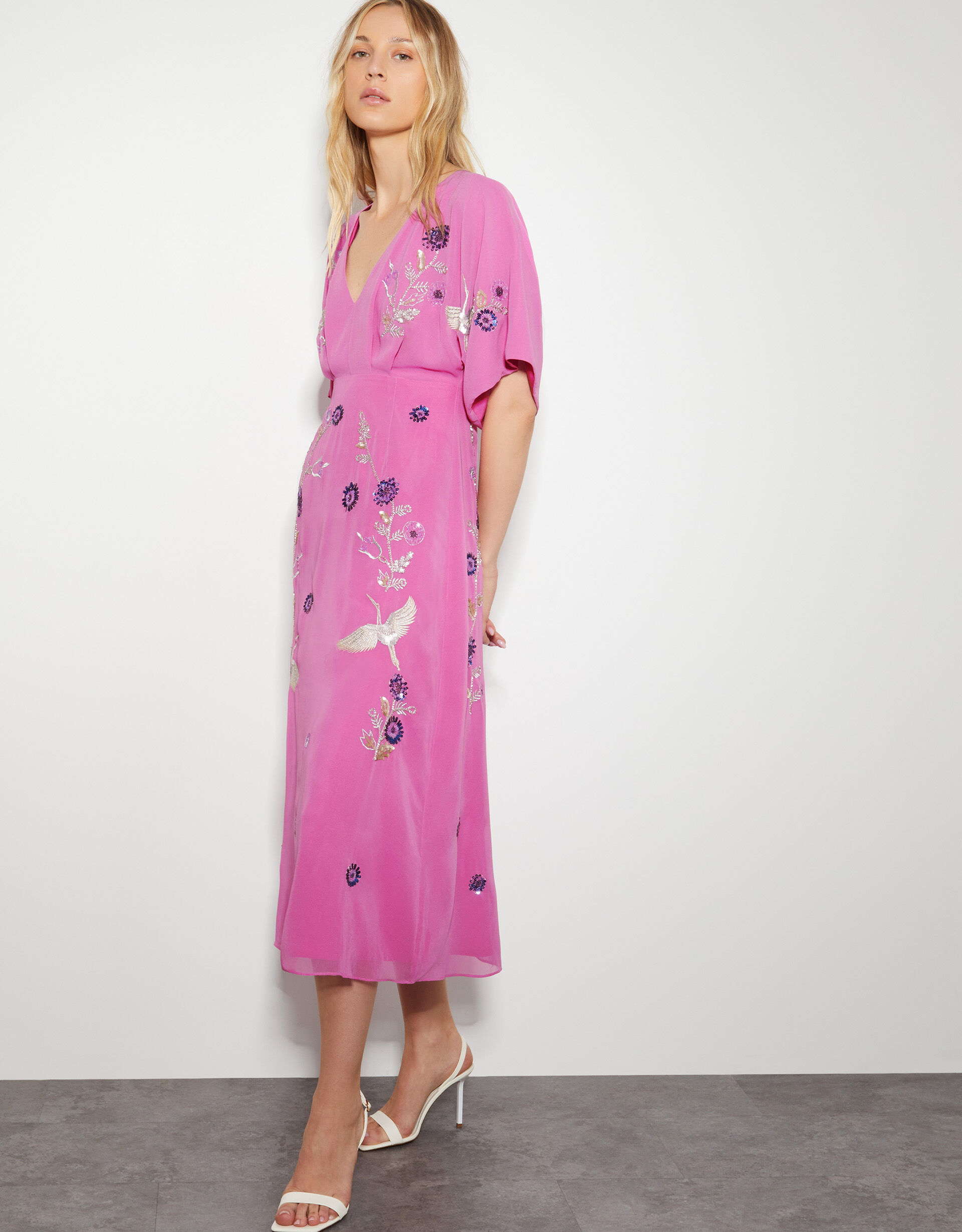 Monsoon blush pink dress shop