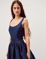 Mila Fit and Flare Midi Dress, Blue (NAVY), large